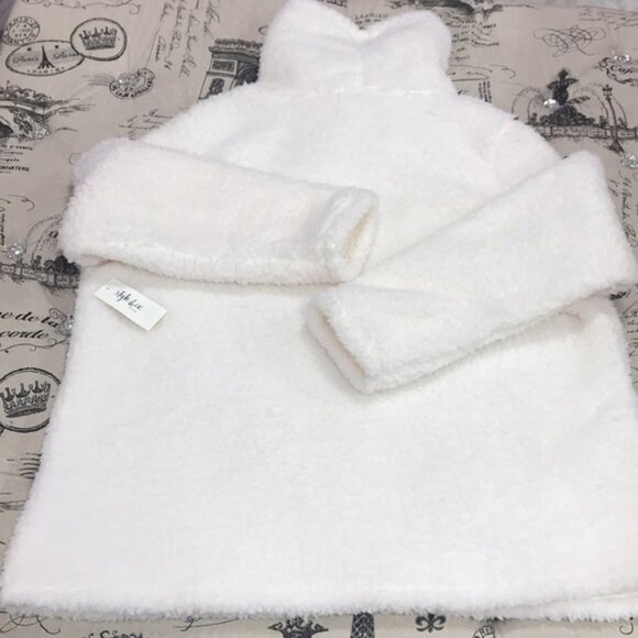 Style & Co Plus Size Cowlneck Faux Sherpa Sweater - Picture 6 of 6